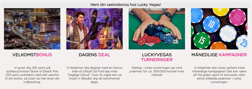 Aktuelle kampagner hos LuckyVegas