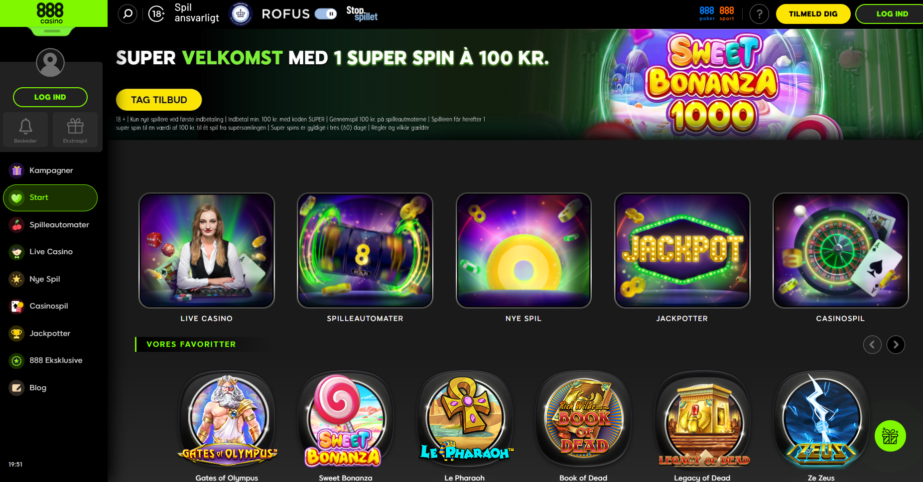 888 Casino Forside